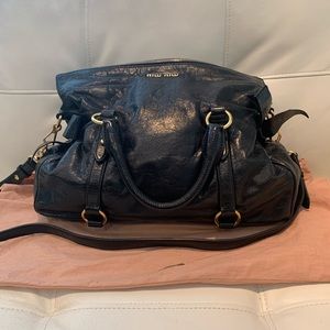 MIU MIU VITELLO LUX BOW BAG